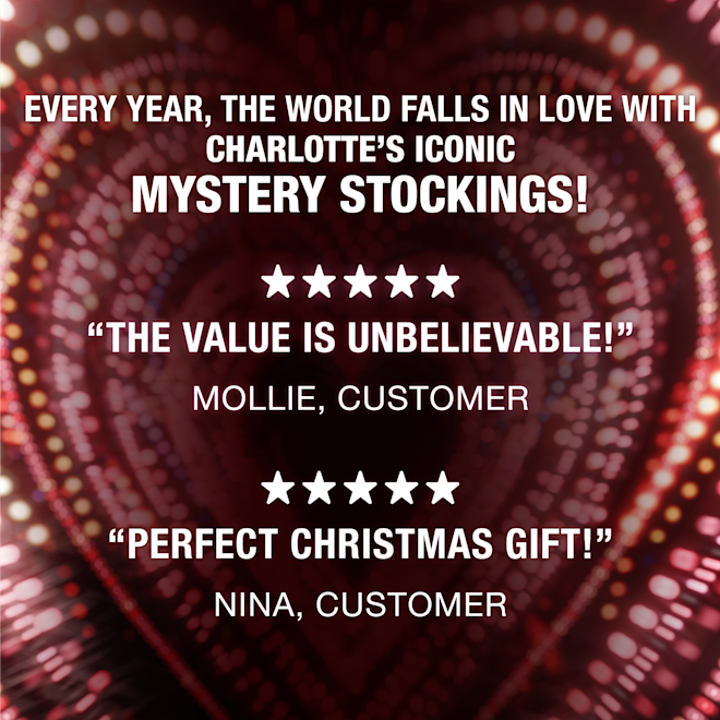 50% OFF: CHARLOTTE’S MYSTERY STOCKING 50% OFF: CHARLOTTE’S MYSTERY STOCKING