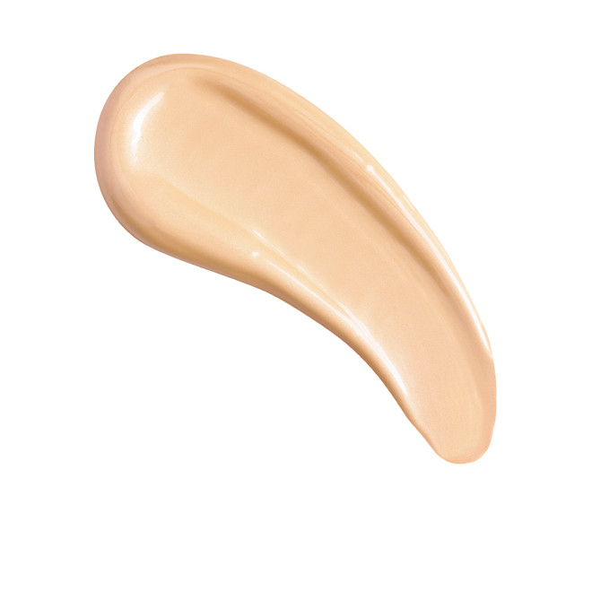 Swatch of a glow-boosting primer in a light beige shade.