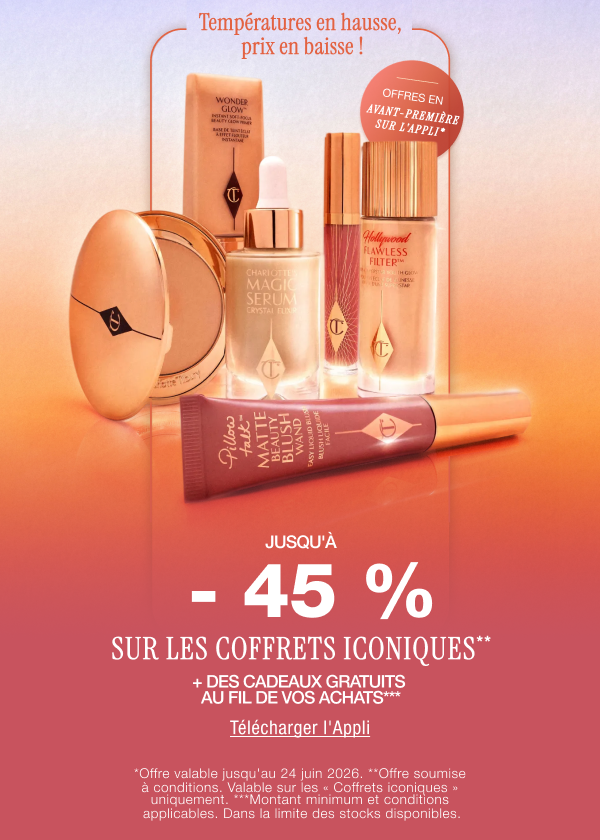 Températures en hausse, prix en baisse ! Jusqu'à -45 % sur une sélection d'articles* + recevez des cadeaux au fil de vos achats** <TÉLÉCHARGER L'APPLI> Températures en hausse, prix en baisse ! Jusqu'à -45 % sur une sélection d'articles* + recevez des cadeaux au fil de vos achats** <TÉLÉCHARGER L'APPLI>