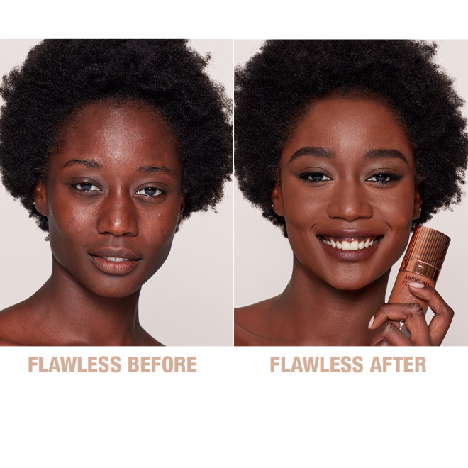 Airbrush Flawless Foundation 15 Cool before and after 2