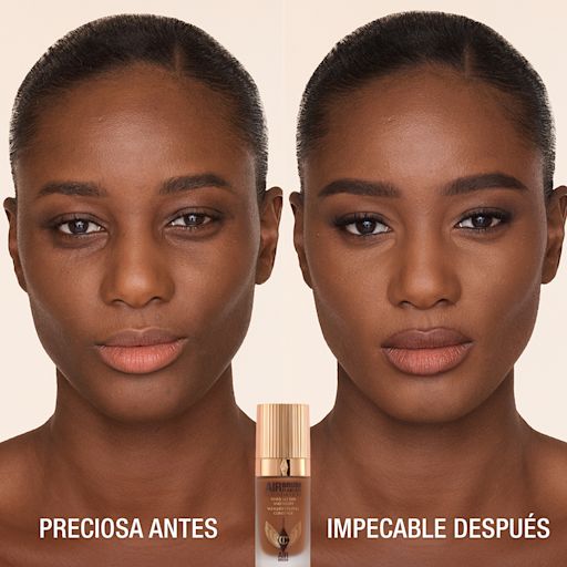 Antes y después de usar Airbrush Flawless Foundation 14 Cool Antes y después de usar Airbrush Flawless Foundation 14 Cool