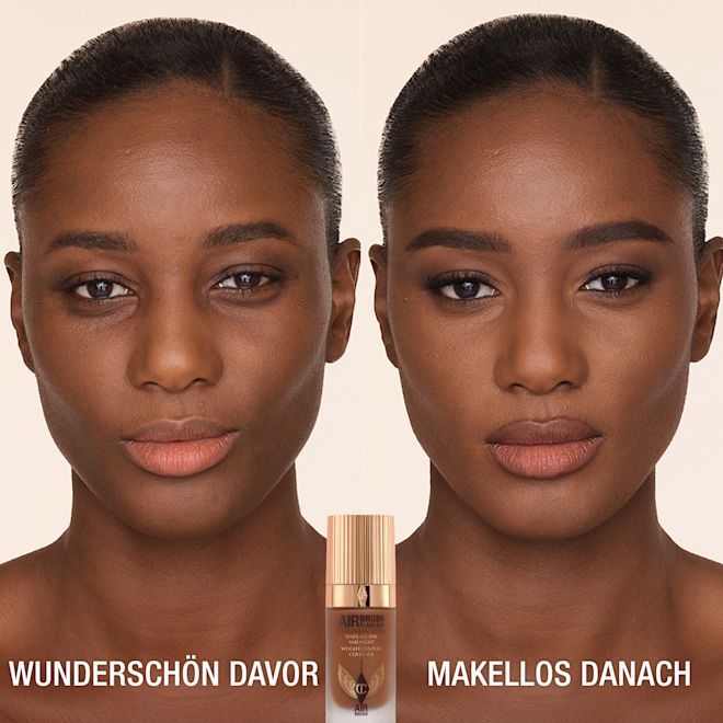 AIRBRUSH FLAWLESS FOUNDATION 14 cool, VORHER UND NACHHER AIRBRUSH FLAWLESS FOUNDATION 14 cool, VORHER UND NACHHER