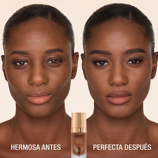 Antes y después de usar Airbrush Flawless Foundation 14 Cool Antes y después de usar Airbrush Flawless Foundation 14 Cool