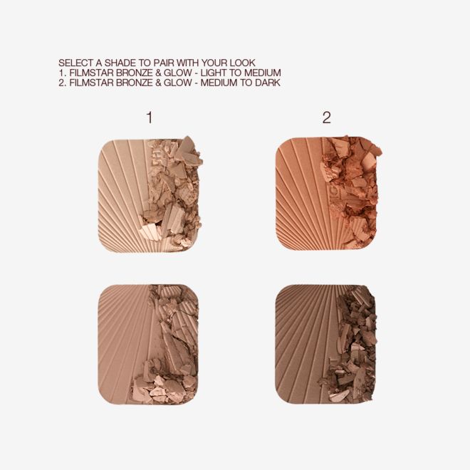 Filmstar-Bronze-&-Glow-Shades-Swatch Filmstar-Bronze-&-Glow-Shades-Swatch