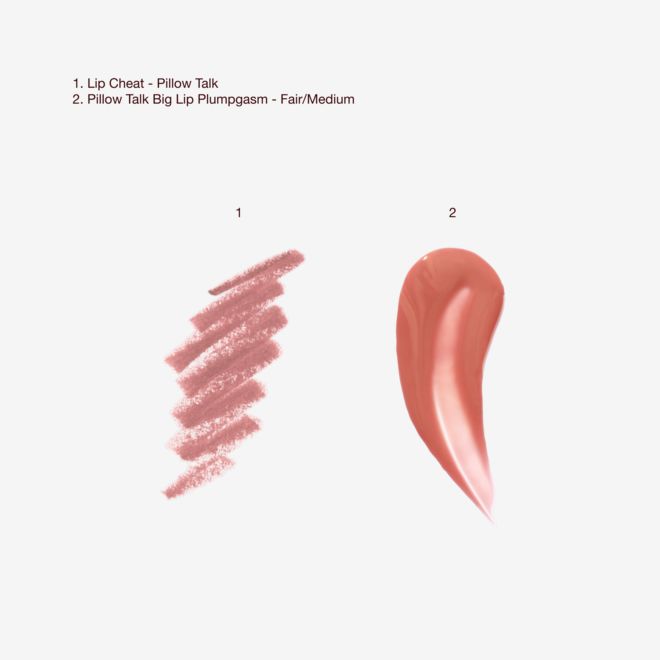 Pillow Talk Plumpgasm Lip Kit - Fair Texture Swatch Pillow Talk Plumpgasm Lip Kit - Fair Texture Swatch