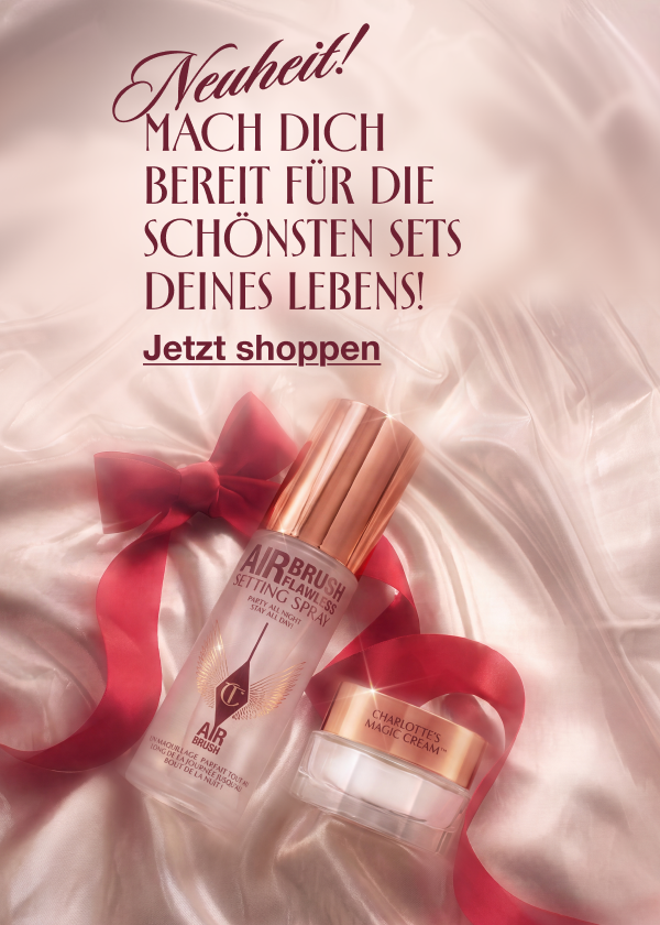 Mach dich bereit für die schönsten Sets deines Lebens! Shoppe Charlottes NEUE! Weihnachts-Hautpflegesets Mach dich bereit für die schönsten Sets deines Lebens! Shoppe Charlottes NEUE! Weihnachts-Hautpflegesets
