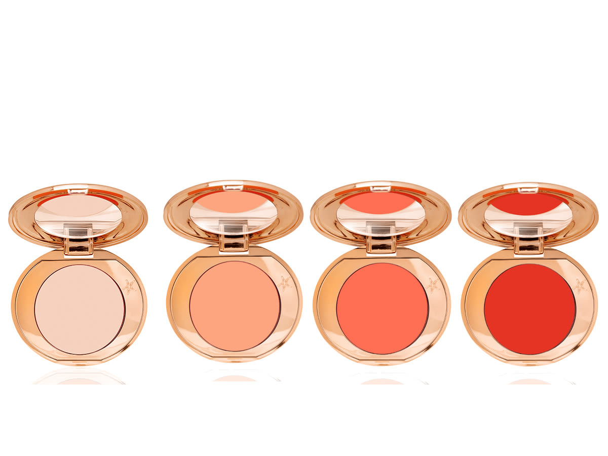 4x3 magic vanish all shades packshots Four colour-correcting compacts with mirrored lids for light, medium-light, medium, and deep tones.