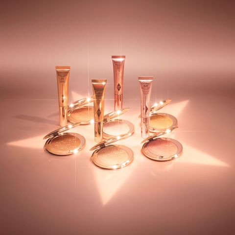 Charlotte's Hollywood Glow Glide Face Architect Highlighters and Beauty Light Wands are gorgeous highlighters without glitter