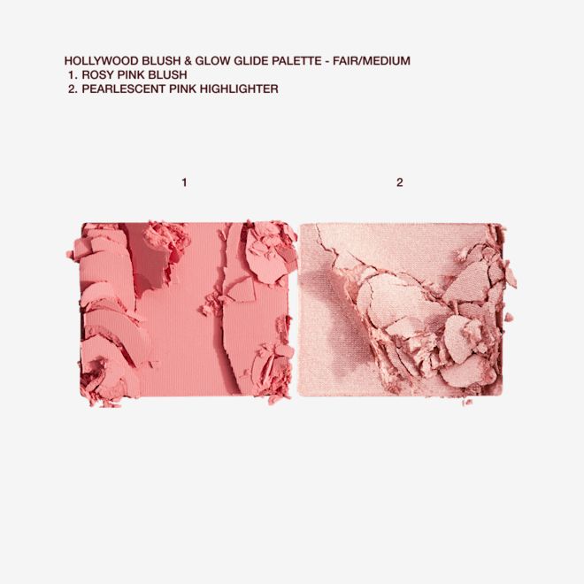 Hollywood Blush & Glow Glide Palette - fair-medium swatches Hollywood Blush & Glow Glide Palette - fair-medium swatches