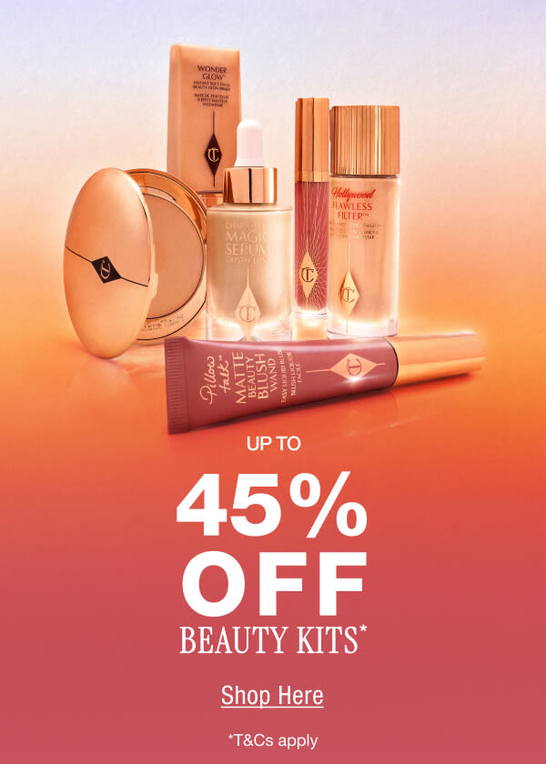 UP TO 45% OFF BEAUTY KITS* <SHOP NOW> UP TO 45% OFF BEAUTY KITS* <SHOP NOW>