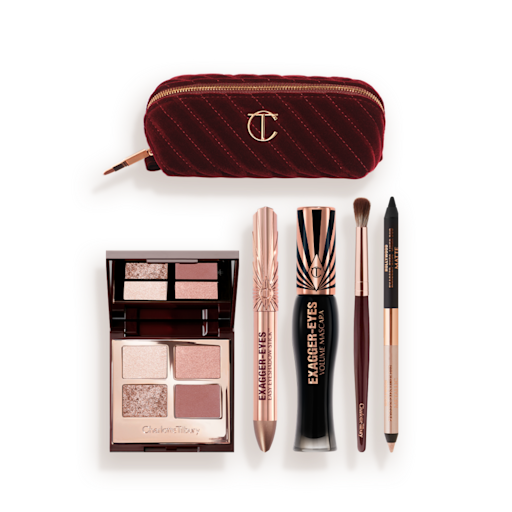 THE EXAGGER-EYES LOOK + MAKEUP BAG KIT packshot THE EXAGGER-EYES LOOK + MAKEUP BAG KIT packshot