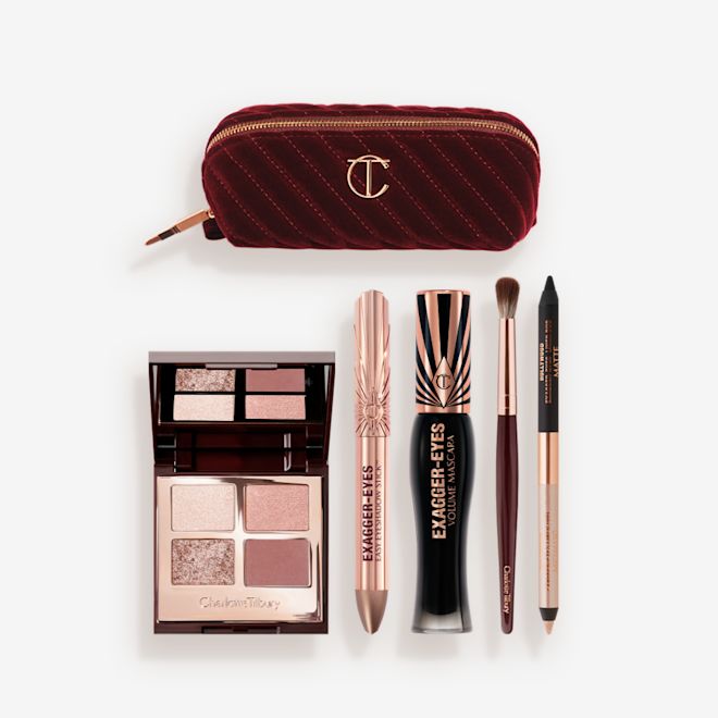 THE EXAGGER-EYES LOOK + MAKEUP BAG KIT packshot THE EXAGGER-EYES LOOK + MAKEUP BAG KIT packshot