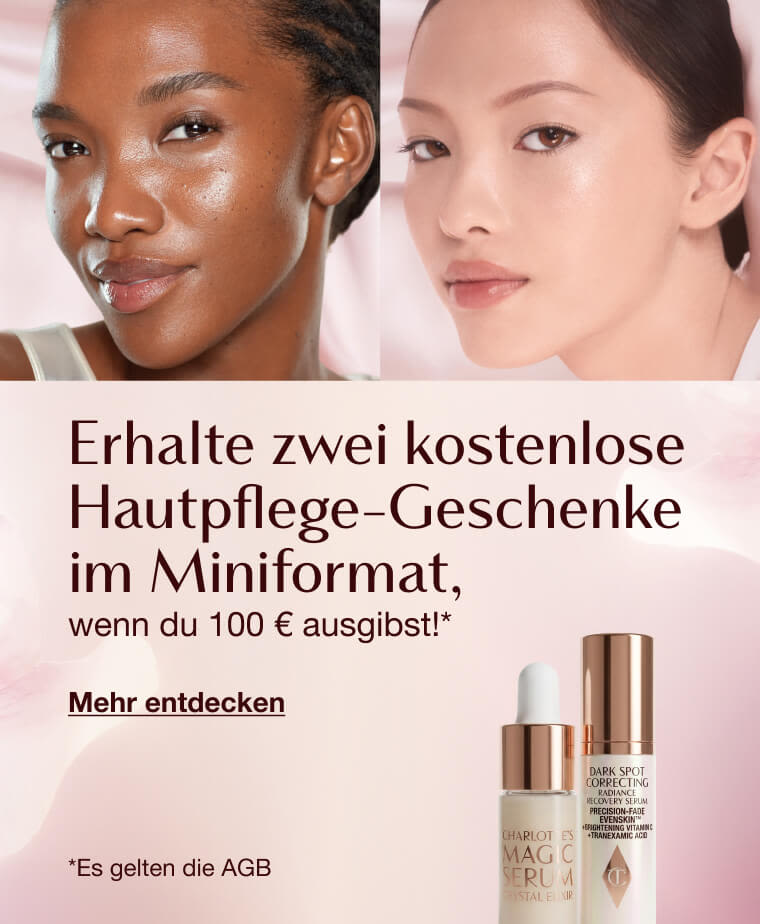 Erhalte zwei kostenlose Mini-Geschenke für strahlende Haut Erhalte zwei kostenlose Mini-Geschenke für strahlende Haut