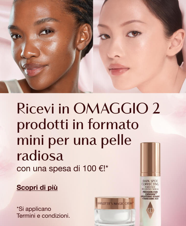 Scopri i regali gratuiti in formato mini per una pelle luminosa Scopri i regali gratuiti in formato mini per una pelle luminosa