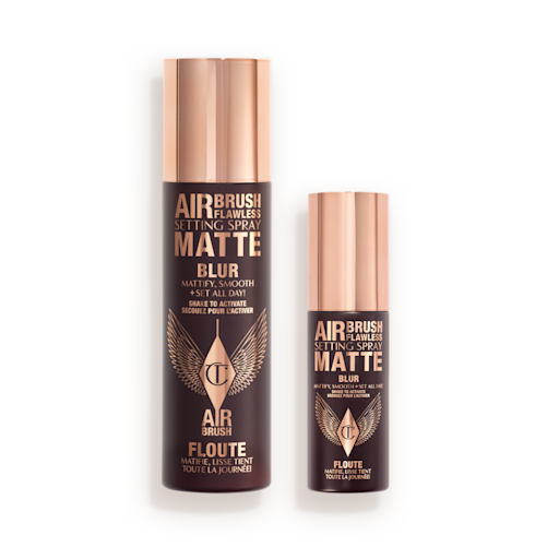 AIRBRUSH FLAWLESS SETTING SPRAY MATTE & MINI DUO PACKSHOT AIRBRUSH FLAWLESS SETTING SPRAY MATTE & MINI DUO PACKSHOT