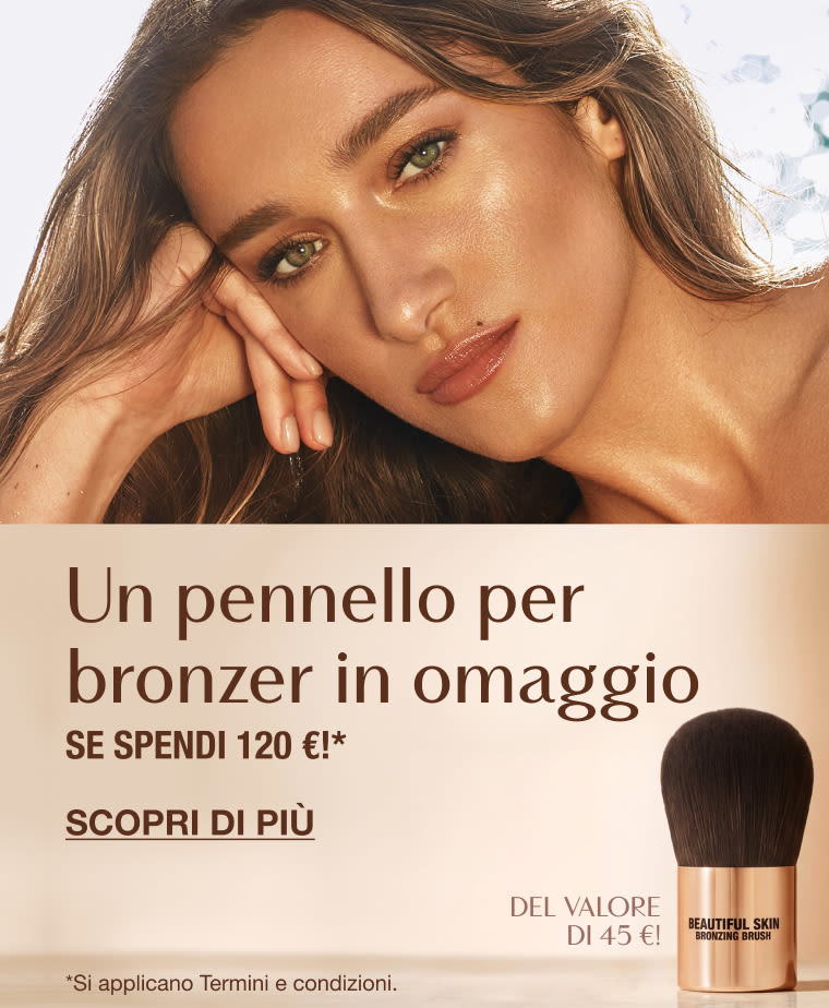 Un pennello per bronzer in omaggio se spendi 120 €!* Un pennello per bronzer in omaggio se spendi 120 €!*