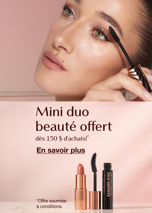 Mini duo beauté offert dès 150 $ d'achats!* <EN SAVOIR PLUS> Mini duo beauté offert dès 150 $ d'achats!* <EN SAVOIR PLUS>