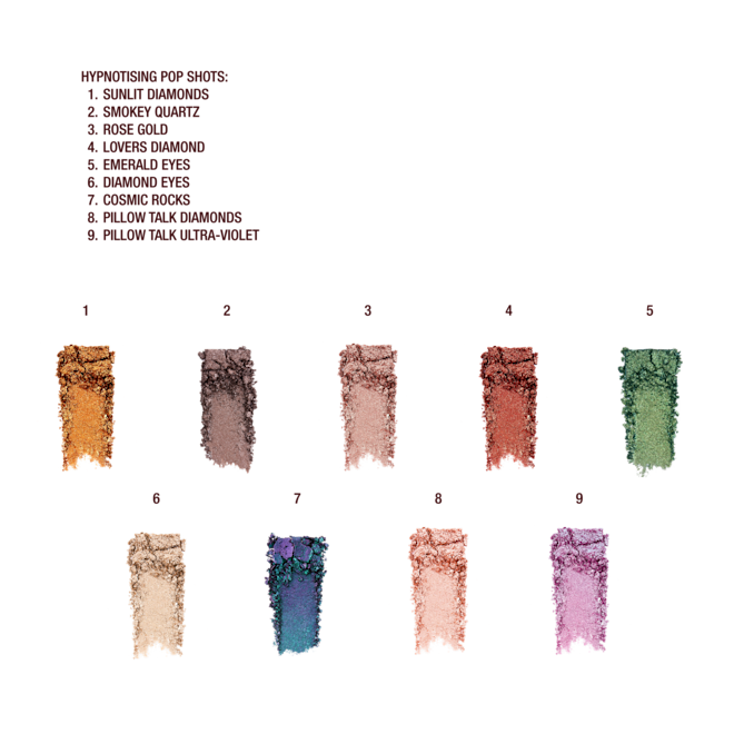 Hypnotising Pop Shots swatches Hypnotising Pop Shots swatches