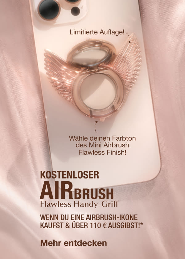 Kostenloser AIRbrush Flawless Handy-Griff WENN DU EINE AIRBRUSH-IKONE KAUFST Kostenloser AIRbrush Flawless Handy-Griff WENN DU EINE AIRBRUSH-IKONE KAUFST