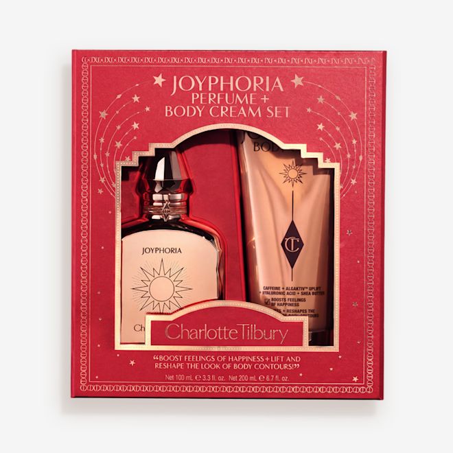 Packshot with Products JOYPHORIA PERFUME + BODY CREAM SET Holiday 2026 Packshot with Products JOYPHORIA PERFUME + BODY CREAM SET Holiday 2026
