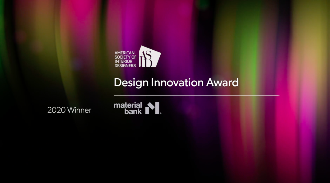 asid 2020 design innovation award material bank