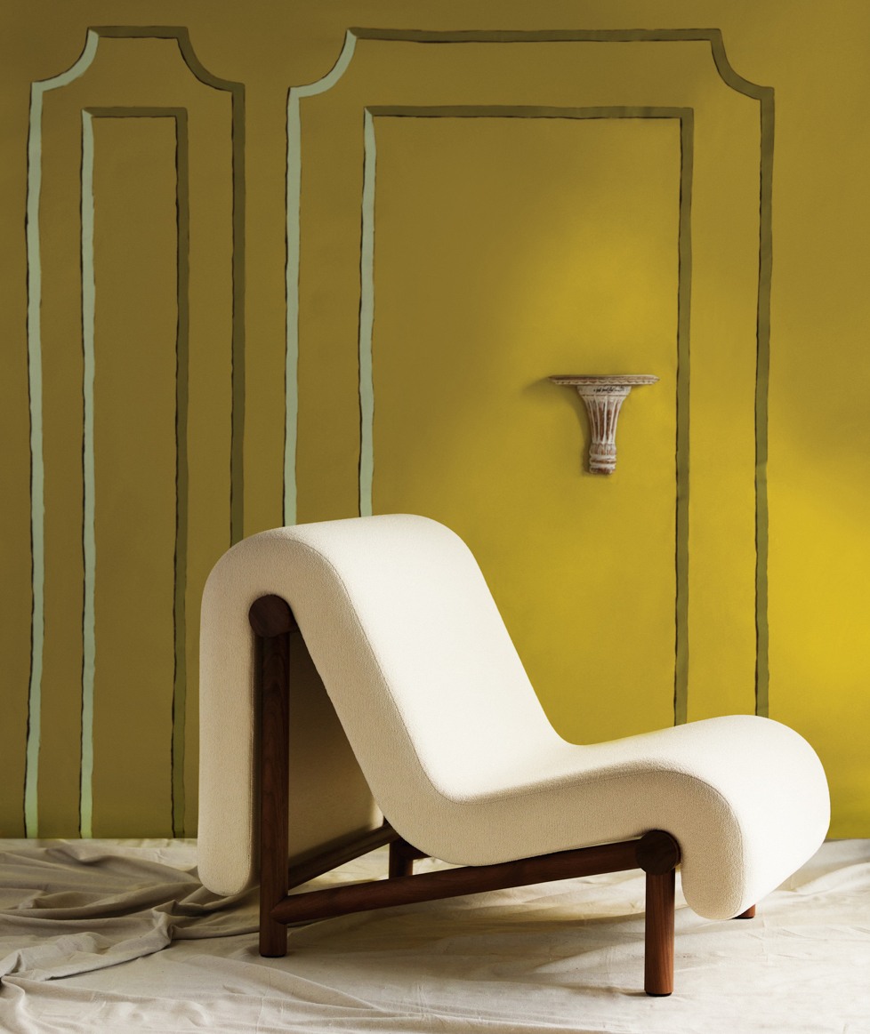 curvy furniture Bower Studios’ organic Melt Armchair