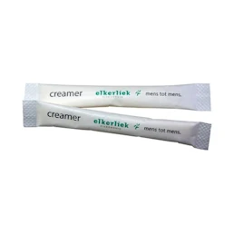 Customised creamer sticks available with a printed logo or brand on the side at Helloprint