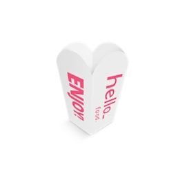 Goedkope voedselverpakking popcorndoos bij {Helloprint. Lees meer over onze gedrukte producten en bestel online printproducten.