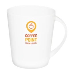 A white XL cup available at Helloprint with custom printing options for a cheap price