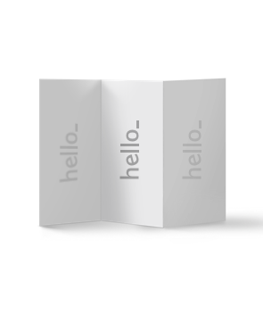 z-fold leaflet