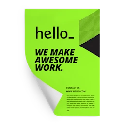 Cheap Neon Poster printing all over the UK | Free delivery and 100% satisfaction guarantee for all personalised neon posters with Helloprint