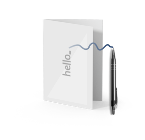 Writable Folded Leaflet