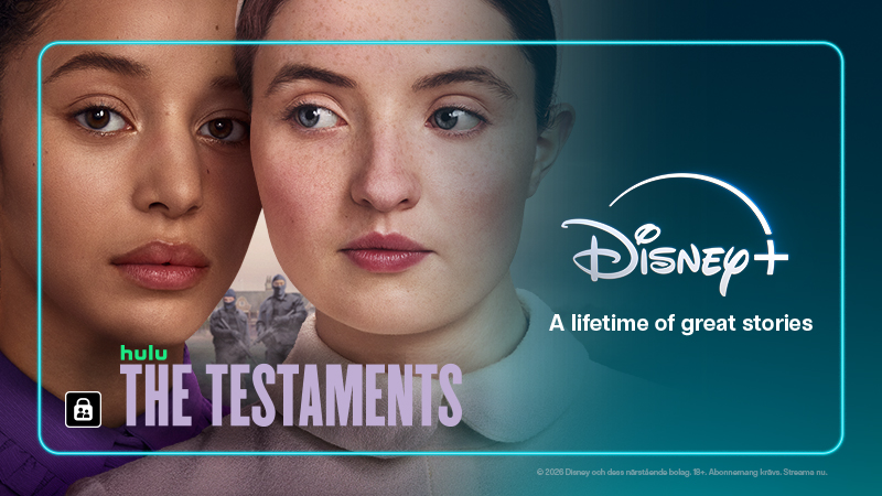 Omslagsbild till The Testaments från Disney+