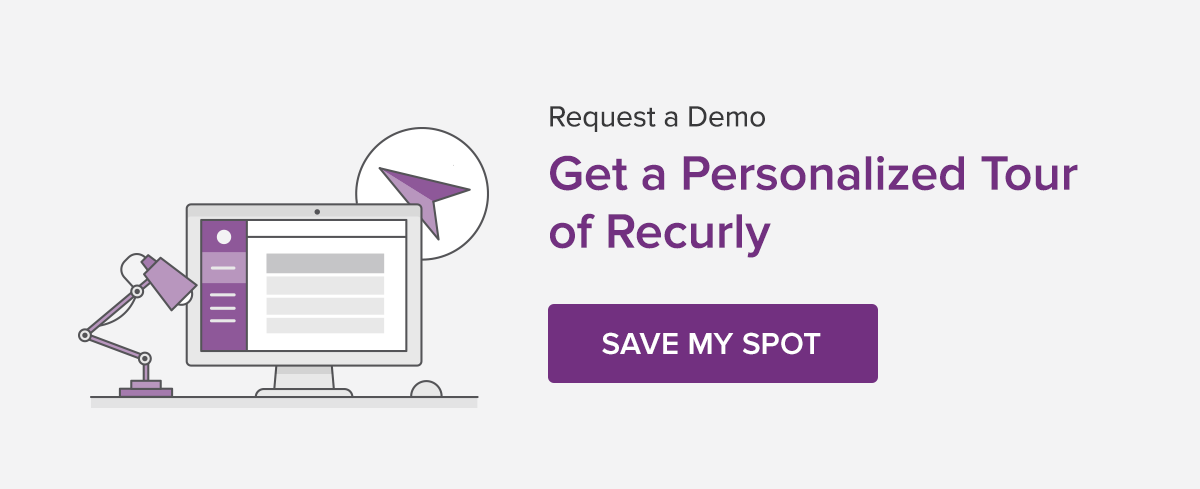 Request a demo with Recurly graphic