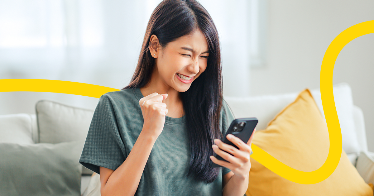 An image of a women enjoying the benefits of the freemium subscription model