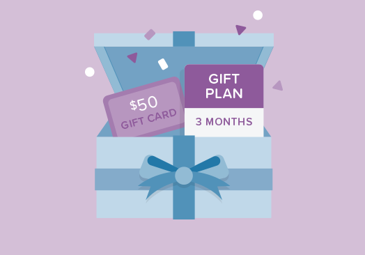Gift card and gift plan