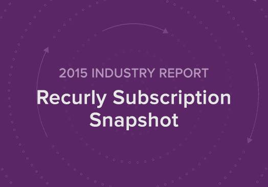 Recurly Subscription Snapshot 2015 industry report