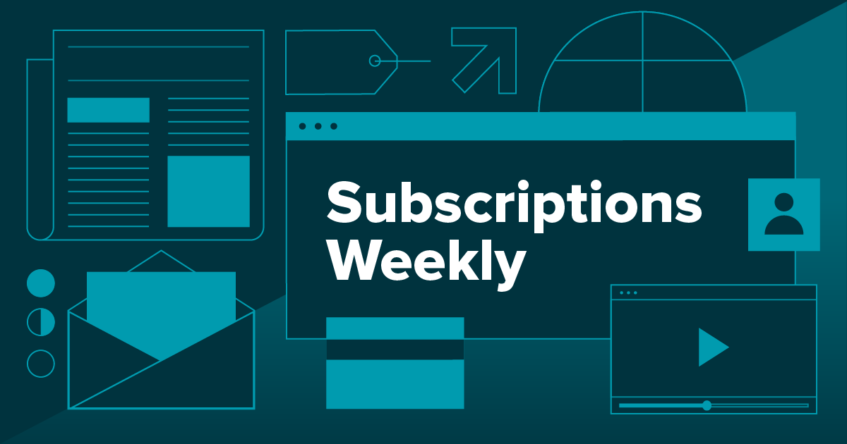 Recurly Subscriptions Weekly blog image