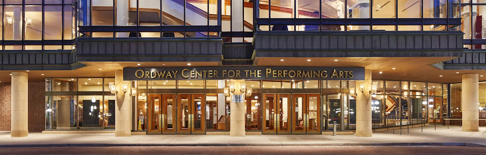 Ordway exterior in the evening. Photo by Corey Gaffer.