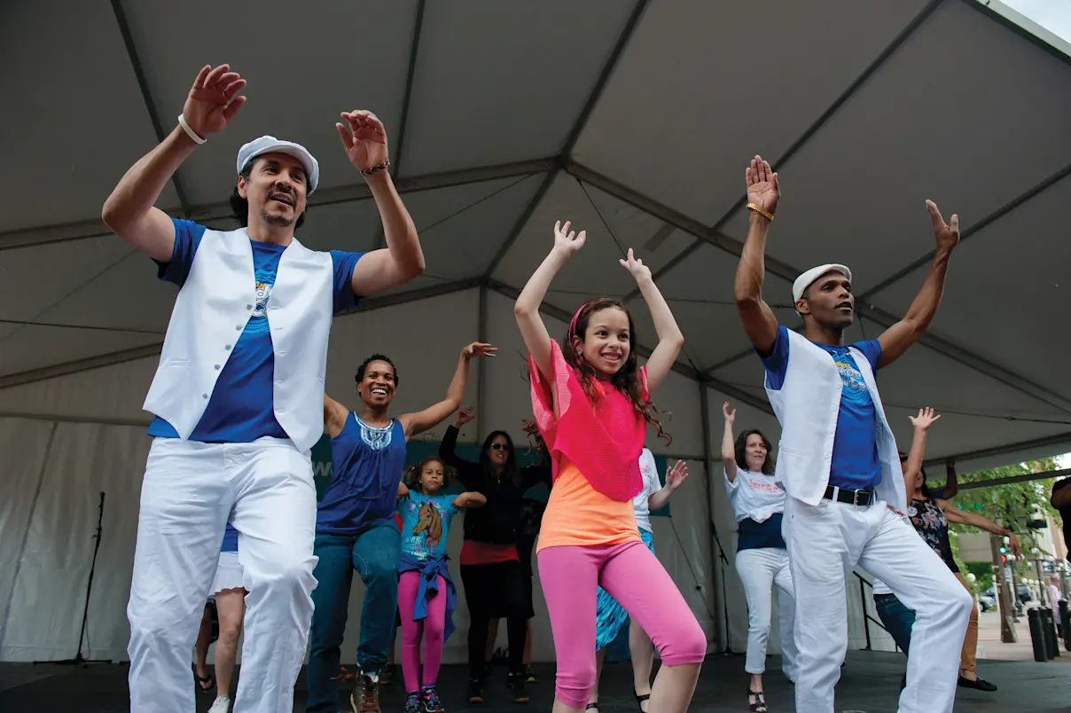 On stage at the Flint Hills Family Festival. Photo by Laura Alpizar.