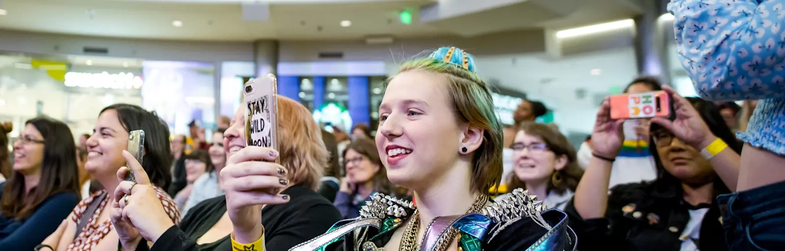 Patrons attending a special SIX performance at the Mall of America, 2019. Photo courtesy of Bump Opera.