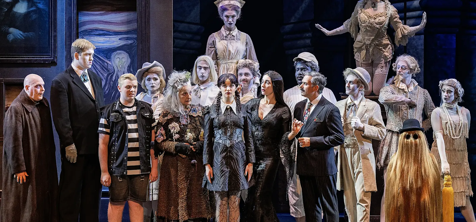 The Addams Family company. Photo by Meredith Mashburn Photography.