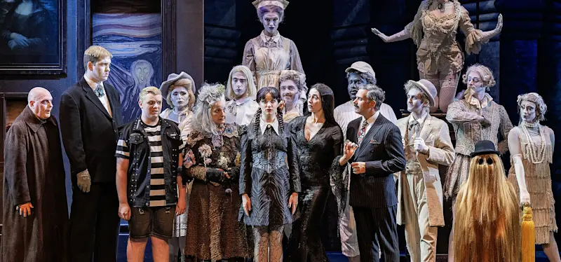 The Addams Family company. Photo by Meredith Mashburn Photography.