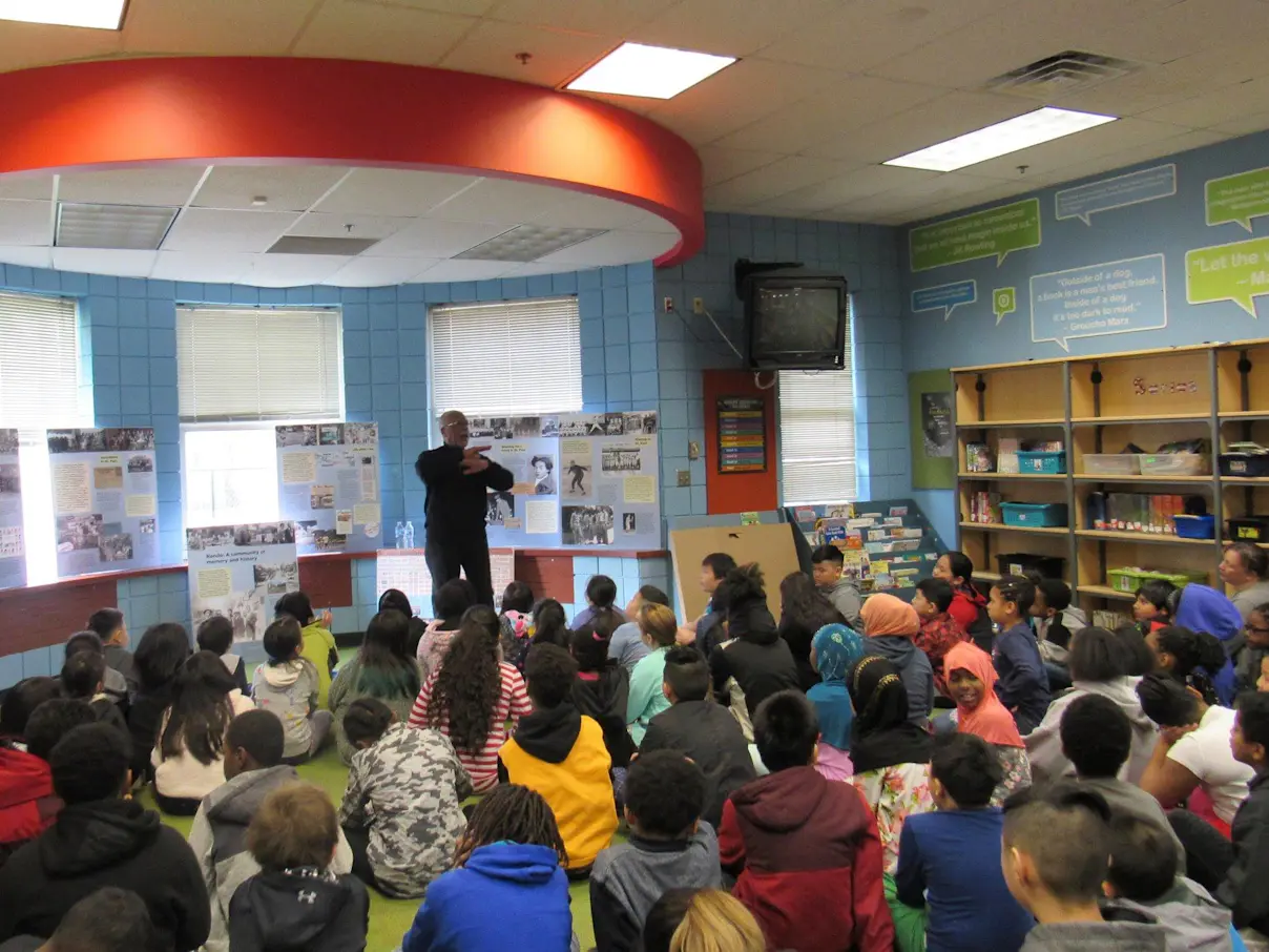 At Jackson Elementary School. Photo courtesy of In Black Ink.