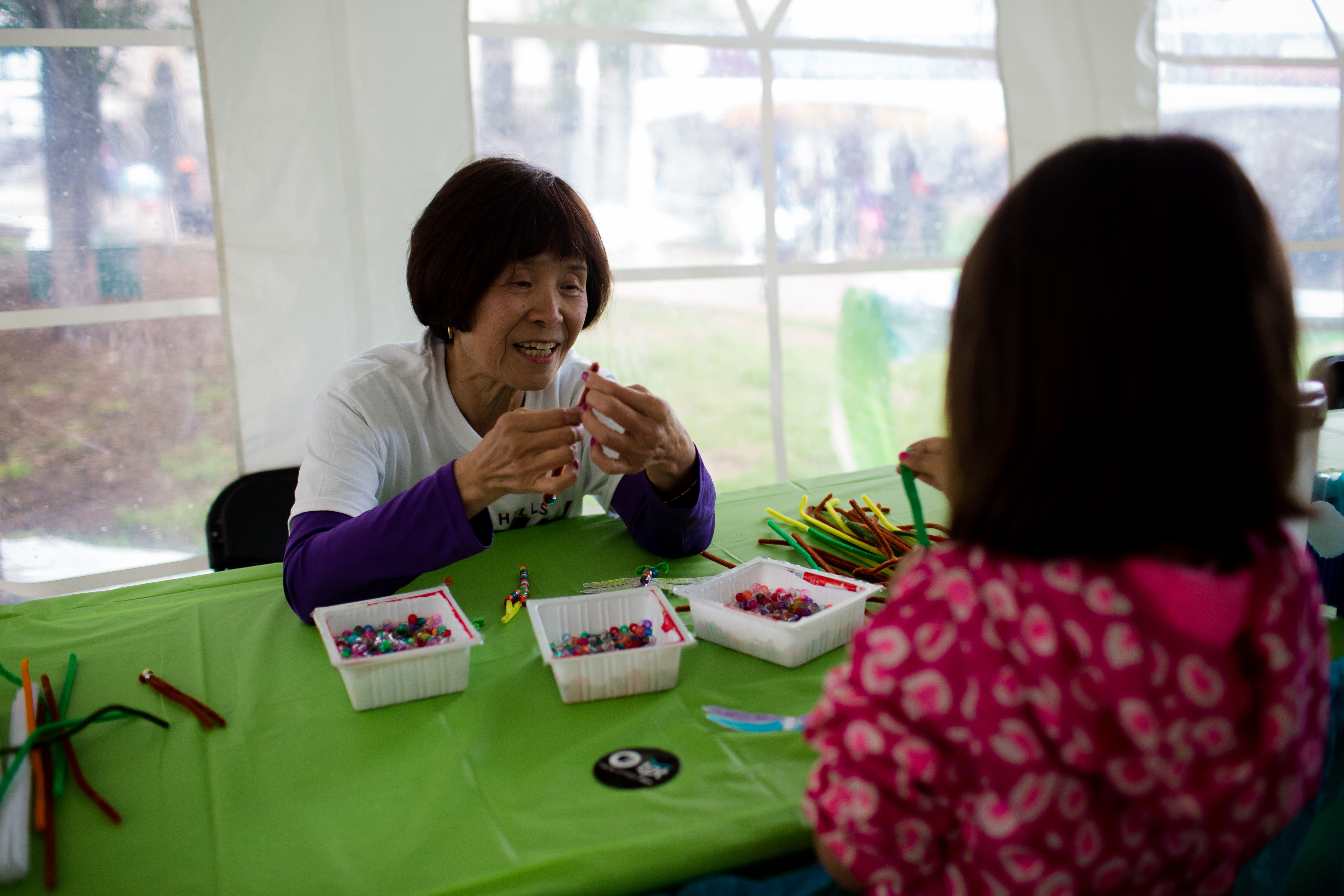 Volunteering at the Flint Hills Family Festival, 2018. Photo by Laura Alpizar.