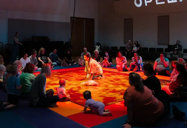 NOOMA, an opera for babies at the Flint Hills Family Festival in 2025 (CROPPED). Photo by Laura Alpizar.