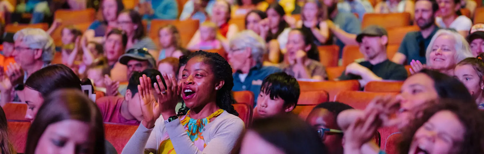 Crowd in the Music Theater at the 2025 Flint Hills Family Festival. Photo by Laura Alpizar.