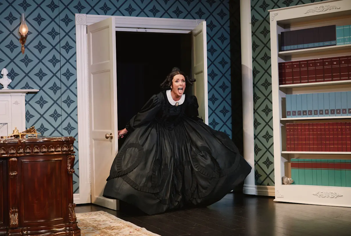Jane Krakowski in Oh, Mary! on Broadway. Photo by Emilio Madrid.