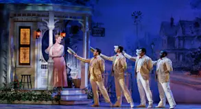 The Music Man company. Photo by Marshall Meadows.
