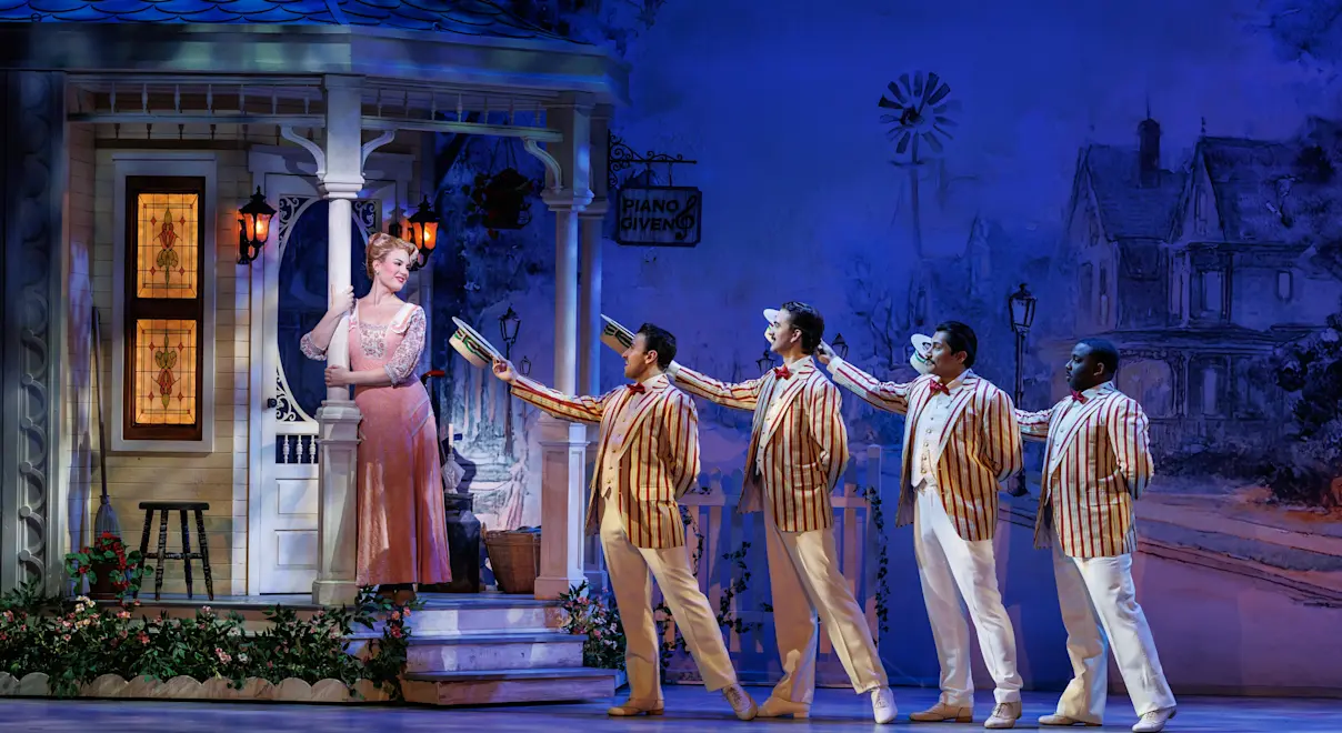 The Music Man company. Photo by Marshall Meadows.